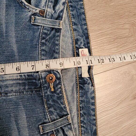 BKE Star Jeans 34 T Flare Low Rise Y2K Medium Light Wash Boho Western - Picture 8 of 11